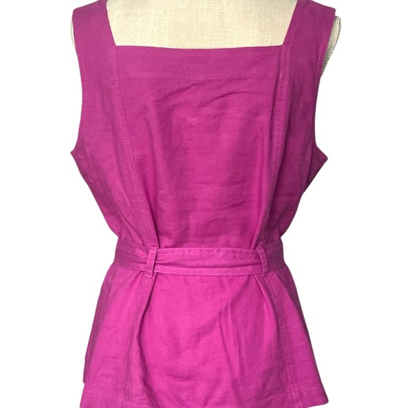 Ann Taylor Pink Sleeveless Buttoned Tank Top - Picture 4 of 8